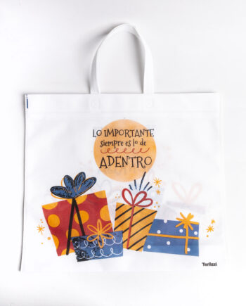 Bolsas de friselina con asas 45x40cm x100unid