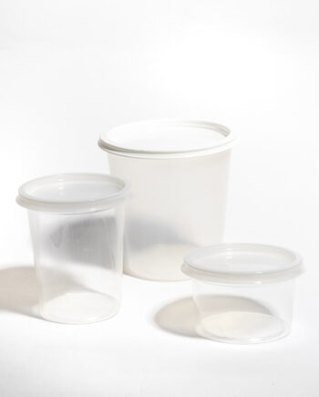 Potes plásticos x100unid