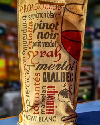 Bolsas de friselina  botella 22,5x40cm x100unid