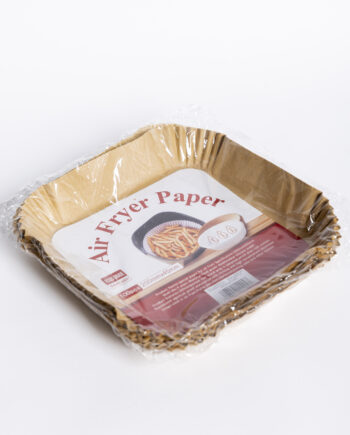 Molde para freidora de aire 20x20cm cuadrados x50unid