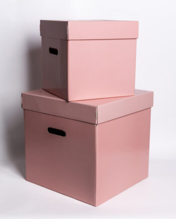 Caja cubo de microcorrugado