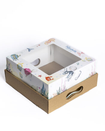 Bandeja desayuno diseño mar 25x25x12cm