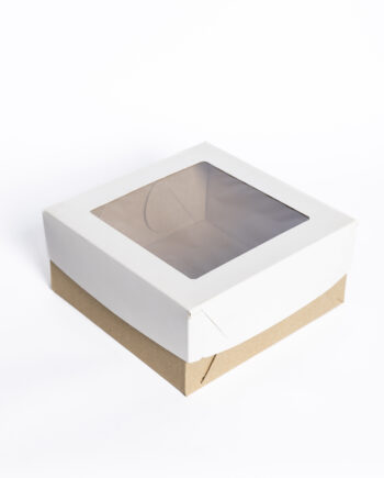 Caja para desayuno c/visor 20x20x10