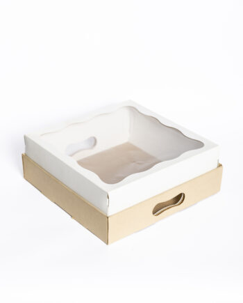 Caja para desayuno 30x30x12 visor superior