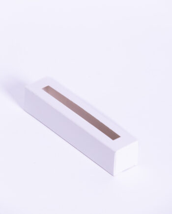 Estuche mini huevitos blanco 3x3x15cm